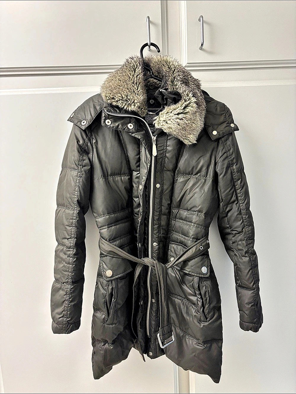 Vince Camuto Women's Dark Brown Puffer Coat Size XS